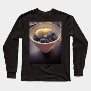 Blueberries Food Ice Cream Gelato Food Cooking Mug Long Sleeve T-Shirt